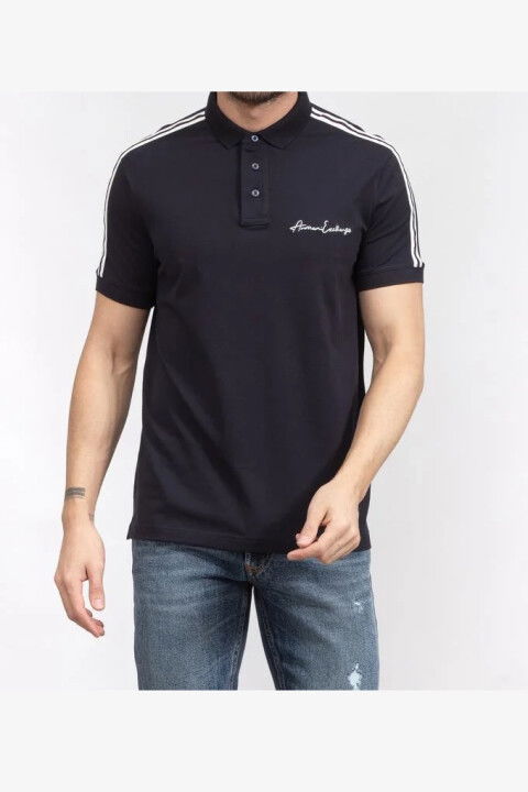Erkek Armani Exchange Polo Yaka T-Shirt - Lacivert - ARMANI EXCHANGE
