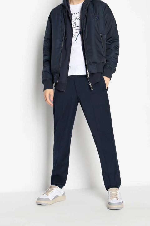 Erkek Fermuarlı Sweatshirt-Lacivert - ARMANI EXCHANGE