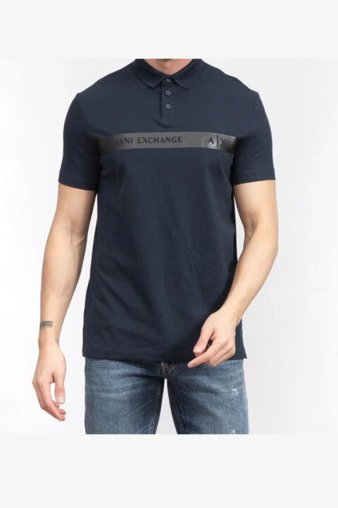 Erkek Polo Yaka T-Shirt Armani Exchange - Lacivert - ARMANI EXCHANGE