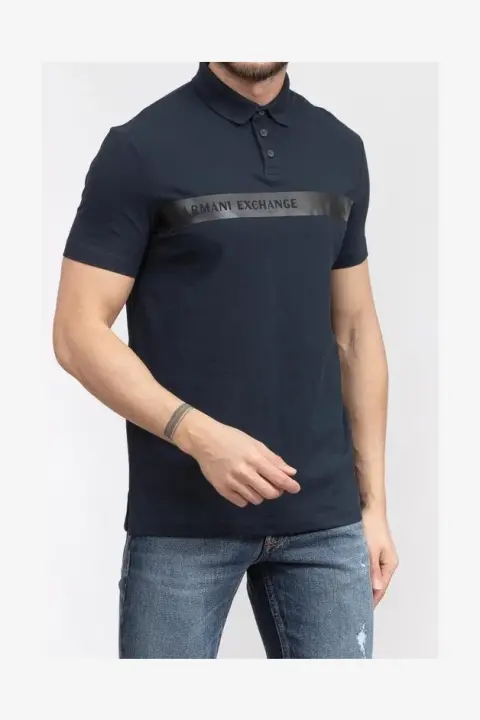 Erkek Polo Yaka T-Shirt Armani Exchange - Lacivert - 2