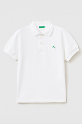 BENETTON ERKEK ÇOCUK POLO TSHIRT-BEYAZ - BENETTON