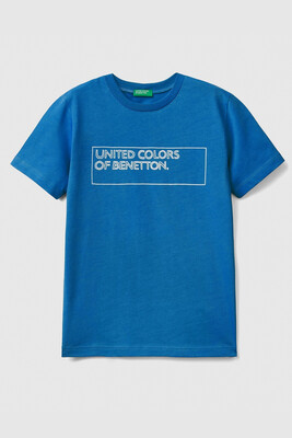 BENETTON ERKEK ÇOCUK TSHIRT-MAVİ - BENETTON