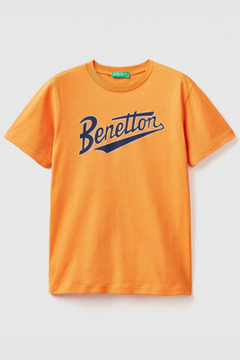 BENETTON ERKEK ÇOCUK TSHIRT-TURUNCU - BENETTON