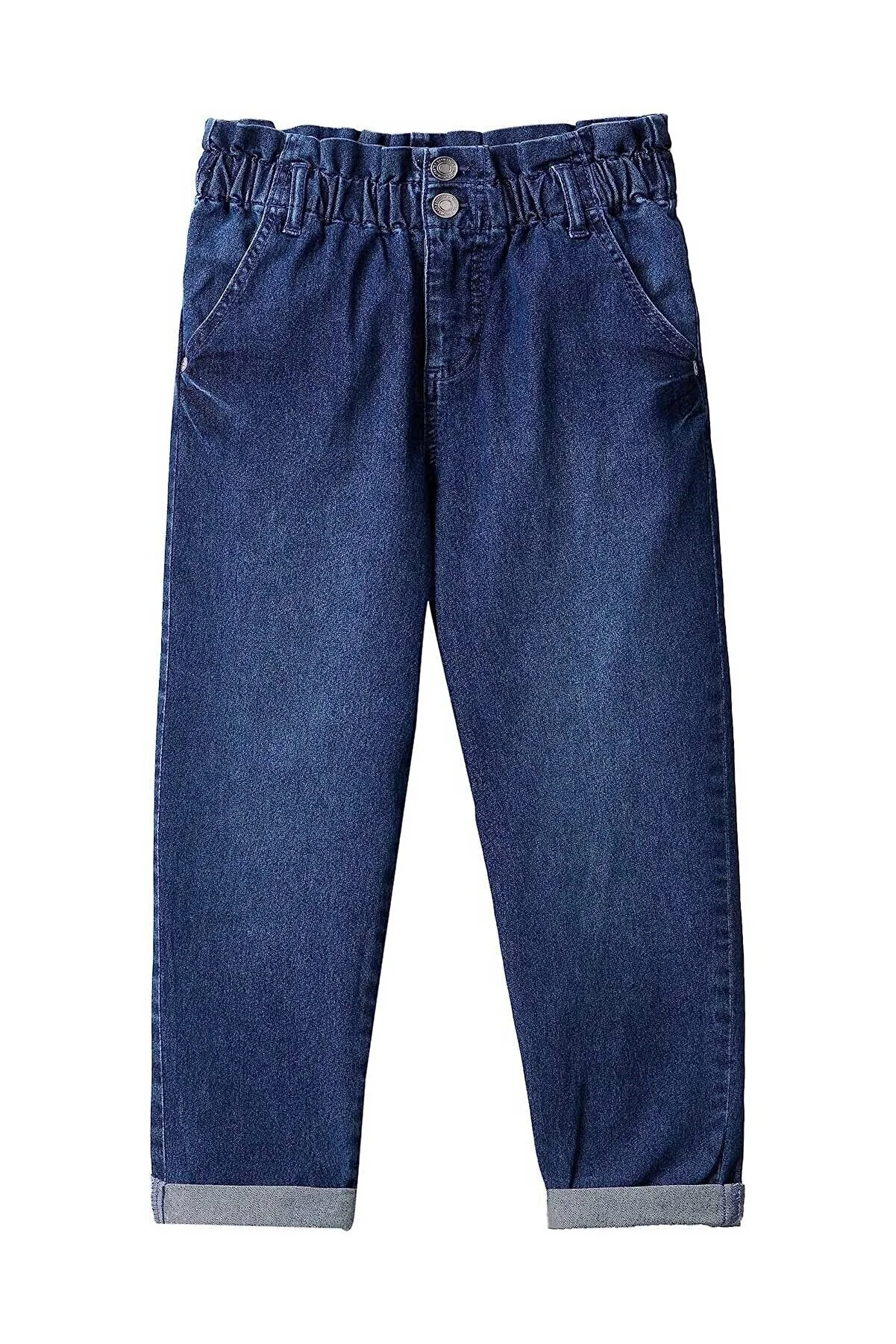 BENETTON KIZ ÇOCUK DENIM PANTOLON-MAVİ - 1