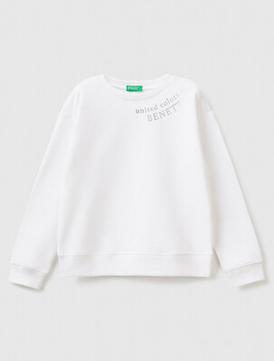 BENETTON KIZ ÇOCUK SWEAT-BEYAZ - BENETTON