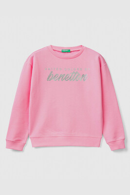 BENETTON KIZ ÇOCUK SWEAT-PEMBE - BENETTON