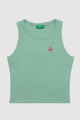 Benetton Kız Çocuk T-Shırt-Mint - BENETTON