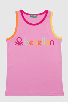 BENETTON KIZ ÇOCUK T-SHIRT PEMBE - BENETTON