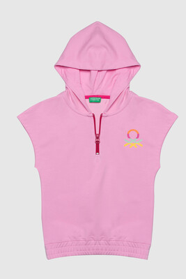 BENETTON KIZ ÇOCUK T-SHIRT-PEMBE - BENETTON