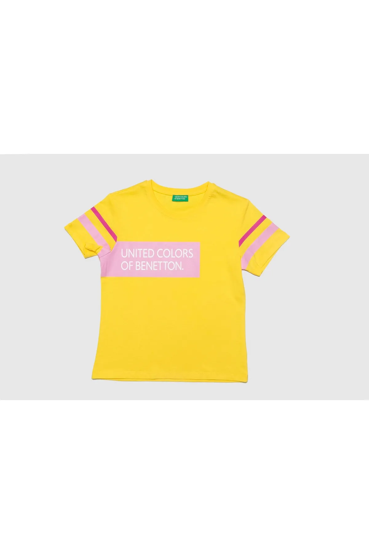 BENETTON KIZ ÇOCUK T-SHIRT-SARI - 1