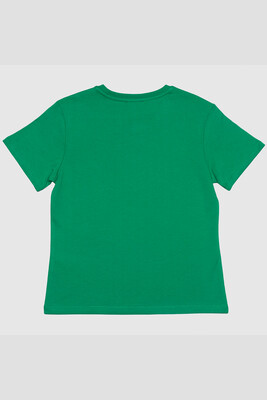 BENETTON KIZ ÇOCUK T-SHIRT-YEŞİL - 2