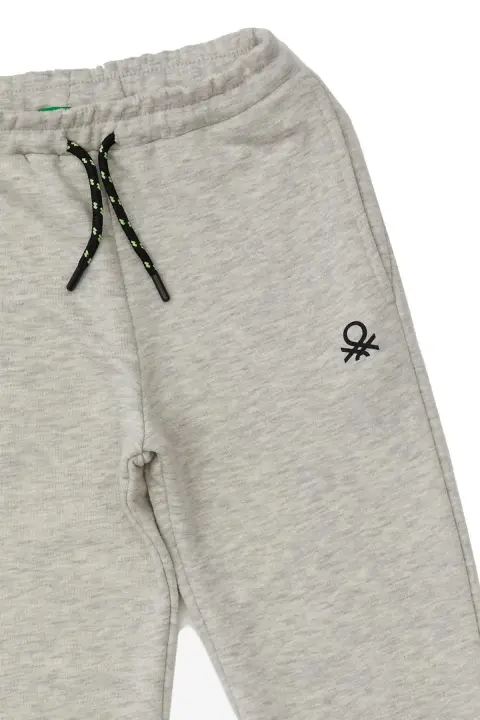 Erkek Çocuk Jogger Pantolon - Gri Melanj - 2