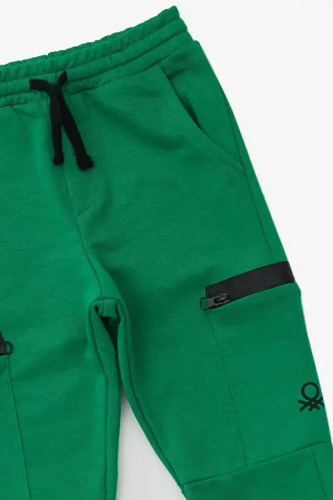 Erkek Çocuk Jogger Pantolon - Yeşil - 2