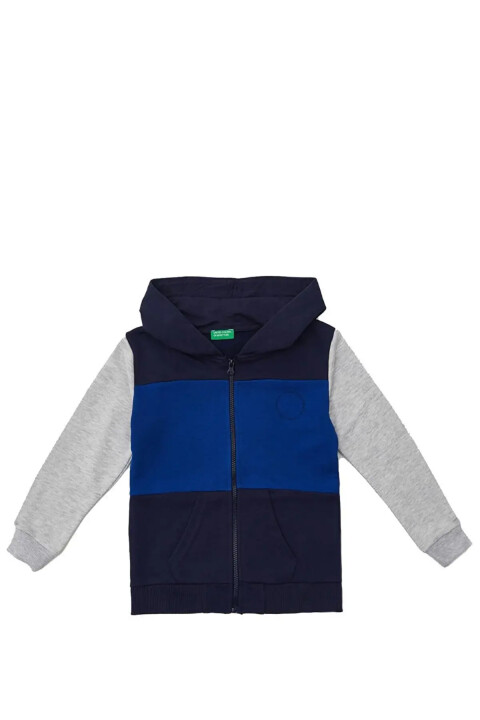 Erkek Çocuk Kapüşonlu Sweatshirt - Lacivert - BENETTON