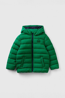 Erkek Çocuk Puffer Mont - Yeşil - BENETTON