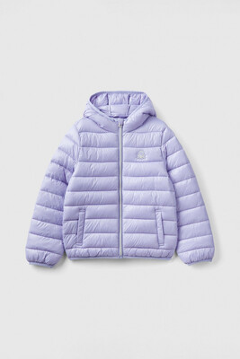 Kız Çocuk Mevsimlik Puffer Mont - Lila - BENETTON