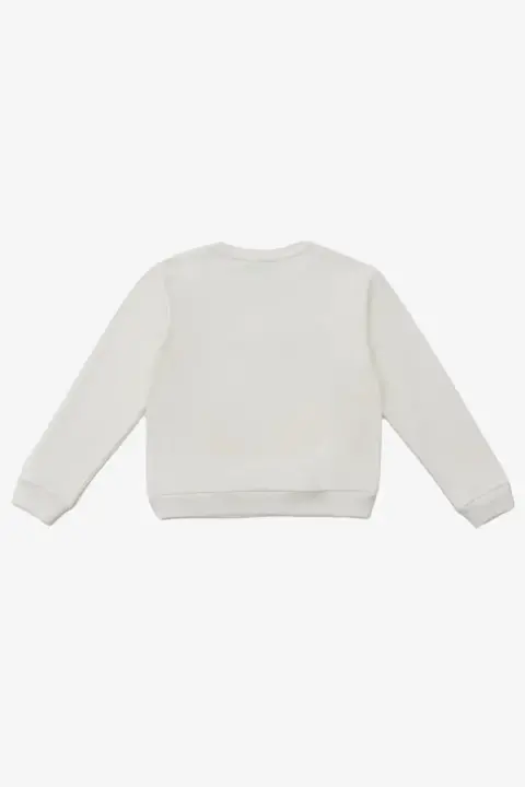 Kız Çocuk Sweatshirt - Beyaz - 3