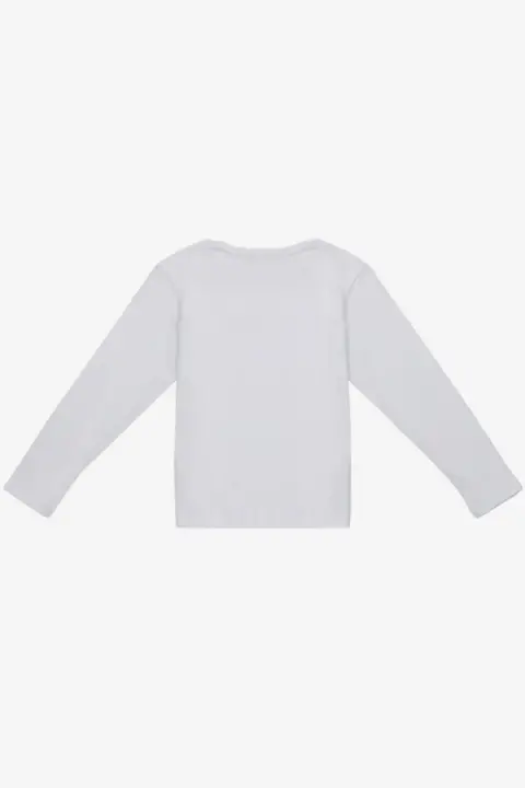 Kız Çocuk Sweatshirt - Beyaz - 3