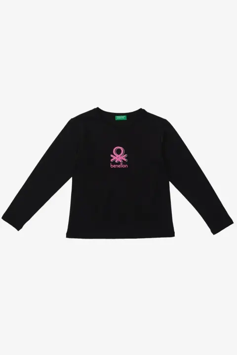 Kız Çocuk Sweatshirt - Siyah - 1