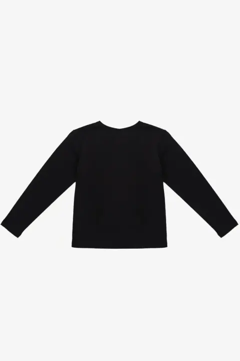 Kız Çocuk Sweatshirt - Siyah - 3