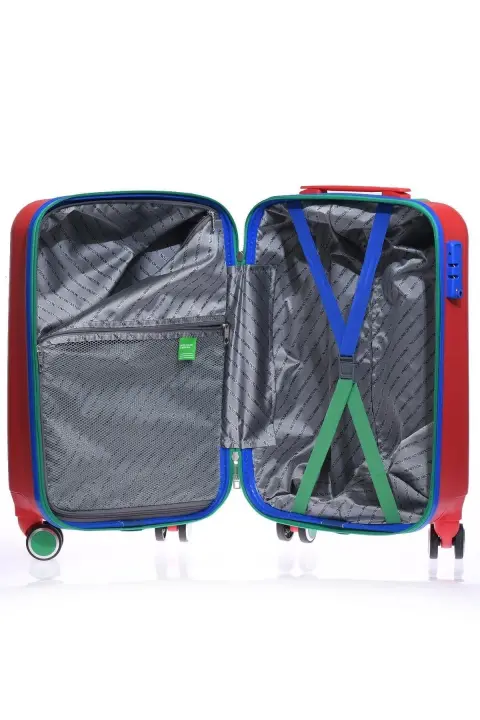 Trolley Kabin Boy Unisex Valiz-Kırmızı - 3