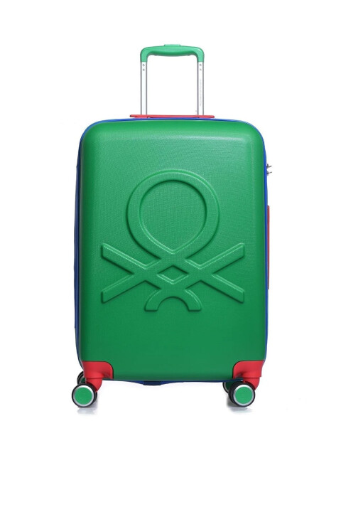 Trolley Orta Boy Unisex Valiz-Yeşil - BENETTON