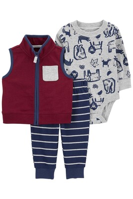 Erkek Bebek 3'lü Yelek Set - CARTERS