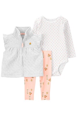 Kız Bebek 3'lü Yelek Set - CARTERS