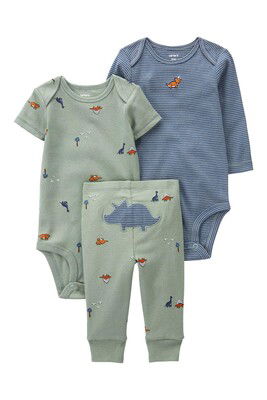 Layette Erkek Bebek 3'Lü Alt Üst Set - CARTERS