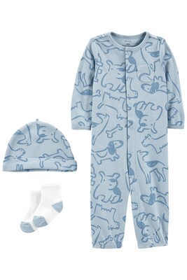 Layette Erkek Bebek 3'lü Tulum Set - CARTERS