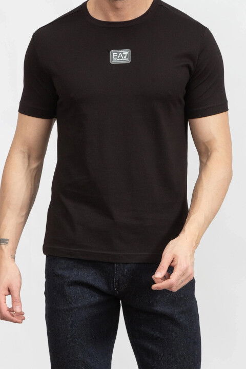 Bisiklet Yaka Erkek T-Shirt-Siyah - EA7