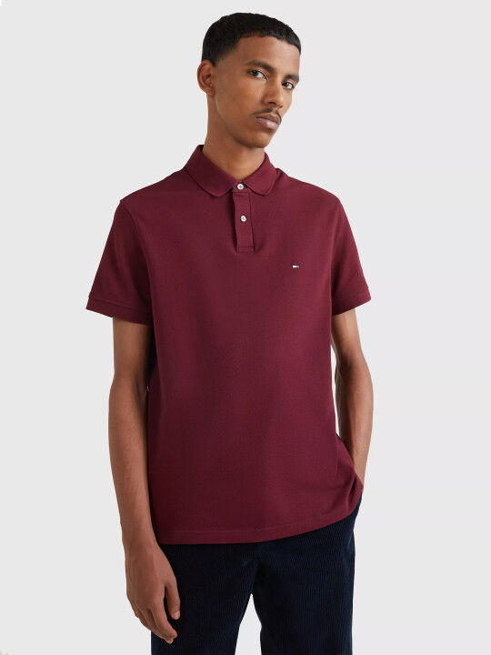 Erkek 1985 Regular Polo Polo T-Shirt-Bordo - Tommy Hilfiger