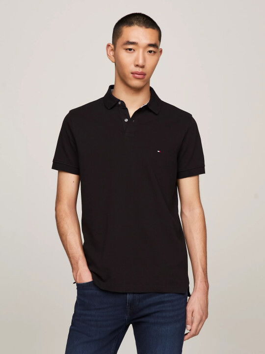 Erkek 1985 Regular Polo Polo T-Shirt-Siyah - Tommy Hilfiger