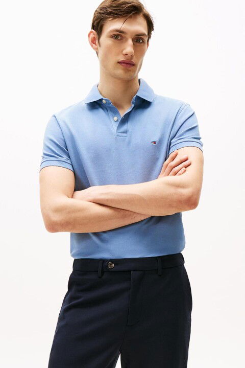 Erkek 1985 Regular Polo Yaka T-Shirt - Açık Mavi - Tommy Hilfiger