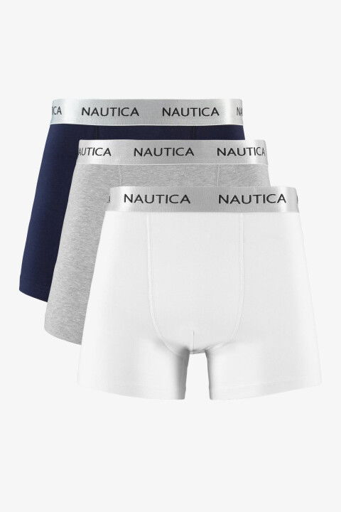 Erkek 3Lü Boxer - Renkli - NAUTICA