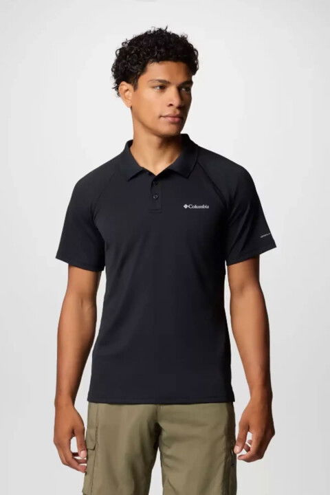Erkek Alpine Chill Pro Kısa Kollu Polo T-Shirt - Siyah - Columbia