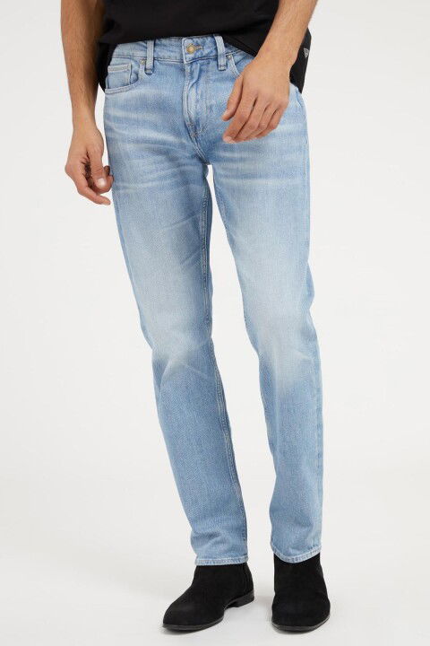 Erkek Angles Denim Pantolon - Mavi - Guess