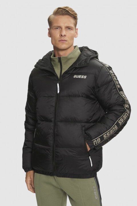 Erkek Arlo Padded Yanar Döner Şişme Mont - Siyah - GUESS