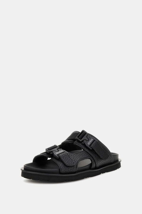 Erkek Bahamas Double Strap Terlik - Siyah - Guess
