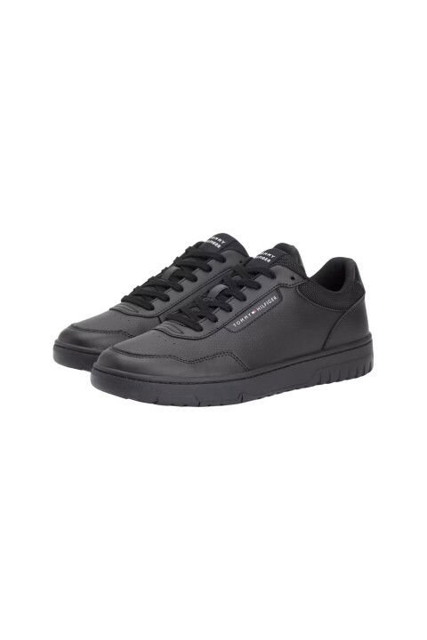 Erkek Basketbol Stili Bileksiz Sneaker - Siyah - Tommy Hilfiger