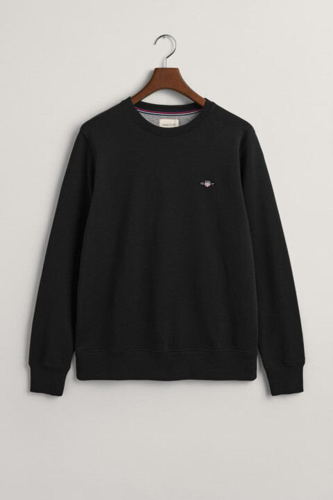 Erkek Bisiklet Yaka Sweatshirt - Siyah - 3