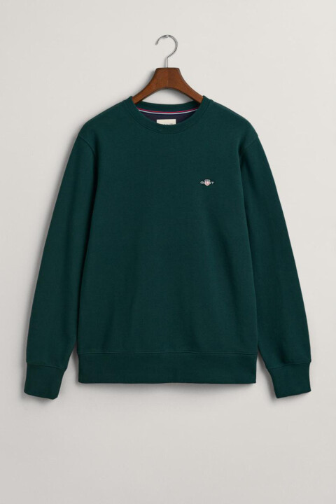 Erkek Bisiklet Yaka Sweatshirt - Yeşil - GANT