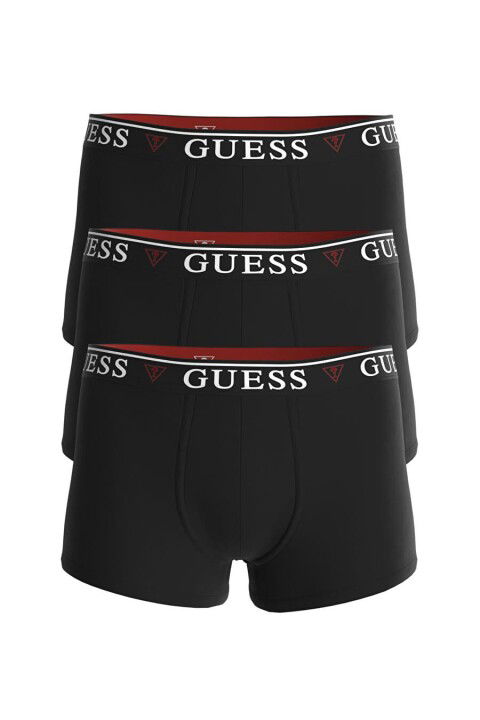 Erkek Brian Hero Boxer 3'lü Boxer - Siyah - Guess