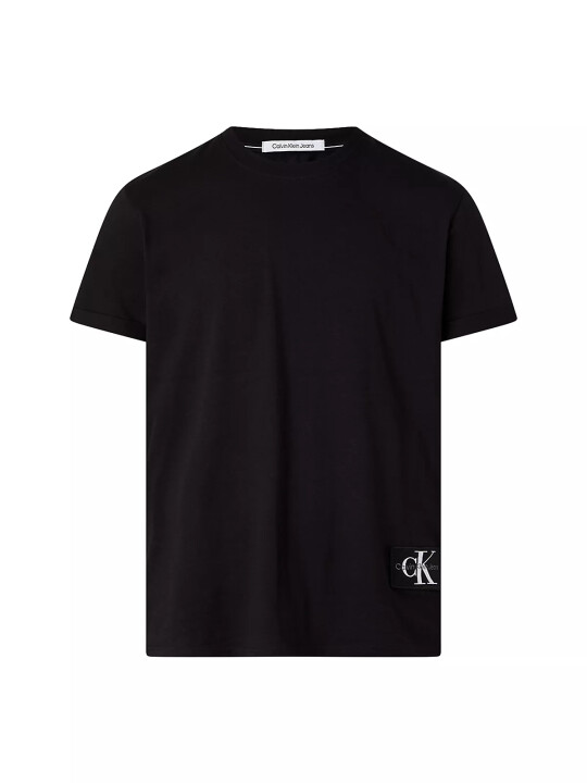 Erkek Calvin Klein Jeans Badge Turn T-Shirt - Siyah - CALVIN KLEIN