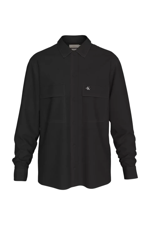 Erkek CARGO OVERSHIRT Gömlek - Siyah - 1