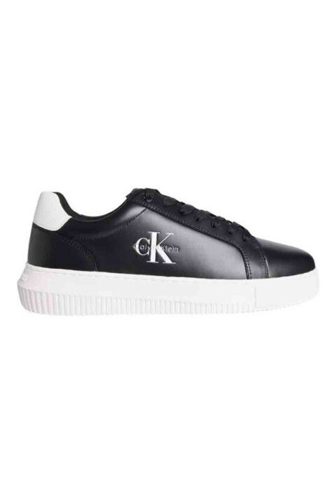 Erkek Chunky Cupsole Deri Sneaker Ayakkabı - Siyah - Calvin Klein