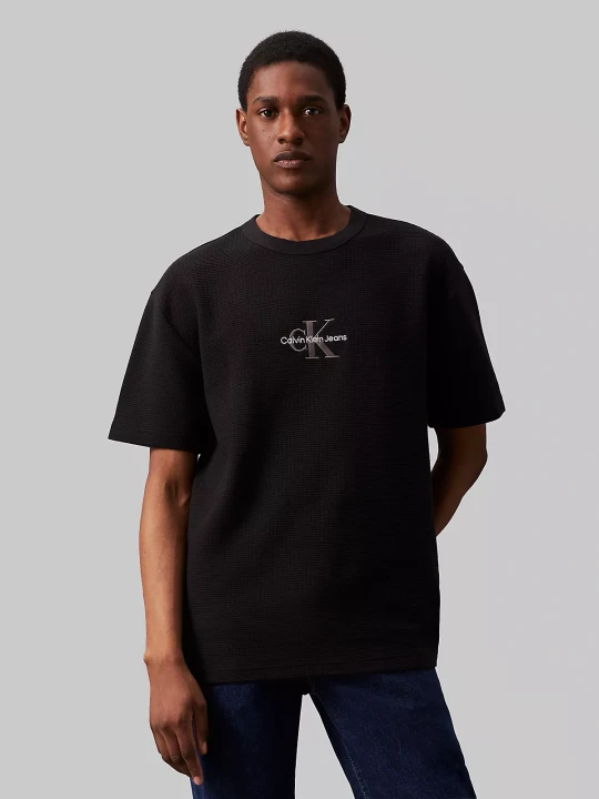 Erkek CITY GRID SS TEE T-Shirt-Siyah - 1