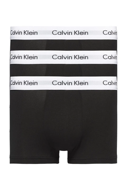 Erkek CK 3lü LOW RISE TRUNK Underwear Boxer - Siyah - 1