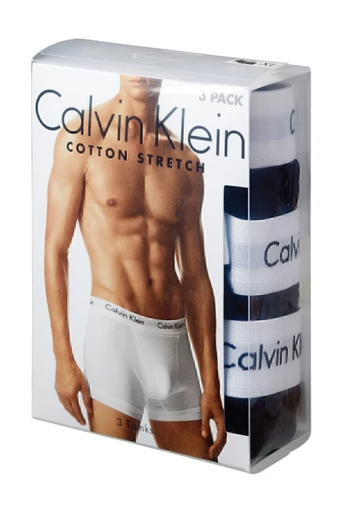 Erkek CK 3lü LOW RISE TRUNK Underwear Boxer - Siyah - 2