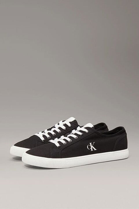 Erkek Ck Canvas Sneakers - Siyah - Calvin Klein